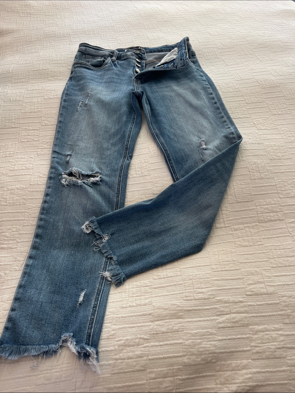 Kut from the Kloth Light Blue Slim Straight Jeans